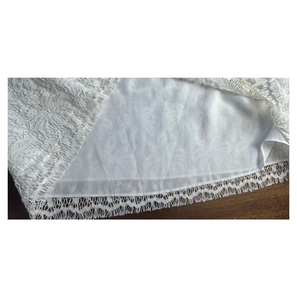 Lilly‎ Pulitzer Tobyn Tunic White Dress Off Shoulder Lace Boho Dress Fairy Small - Picture 6 of 8